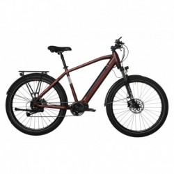 Bicyklet Raymond Electric City Bike Shimano Acera 9S 504 Wh 27.5'' Bordeaux Red