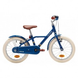 Kids' 16-inch Chain guard Easy-braking Blue